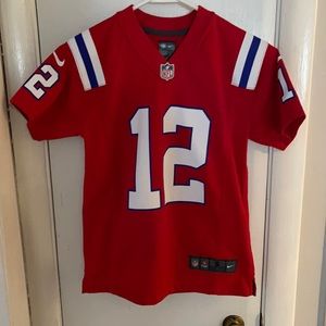 Official On Field Patriots Brady Jersey Boys Small